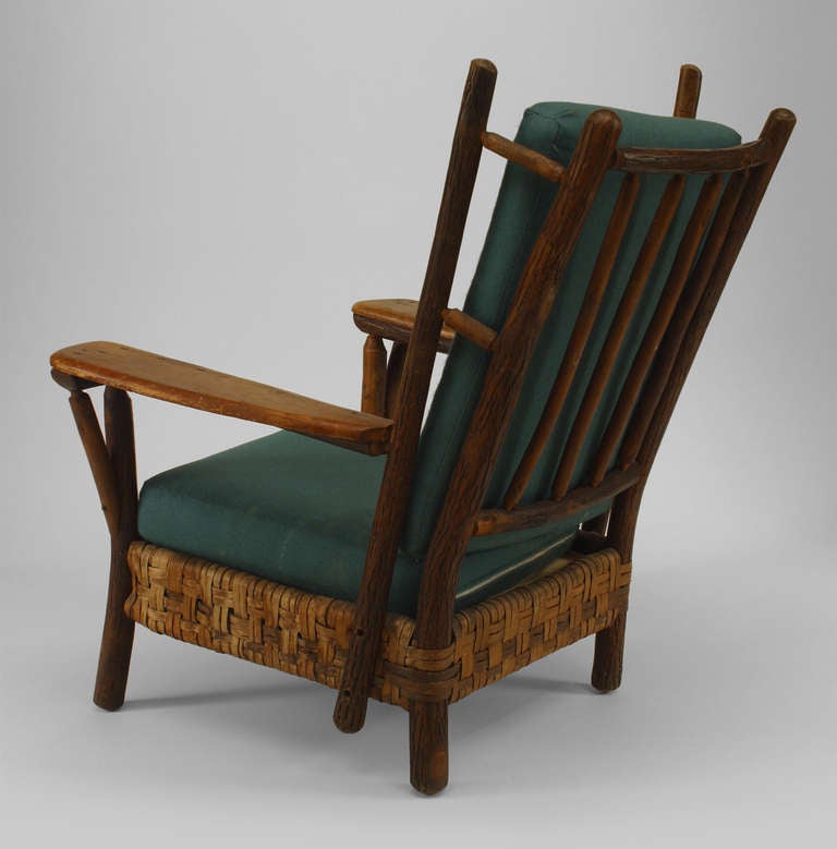 Old Hickory Company Upholstered Three Piece Salon Set at 1stDibs