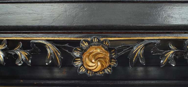 English Ebonized Cupboard Cabinet For Sale 1