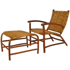 Old Hickory Woven Arm Chair
