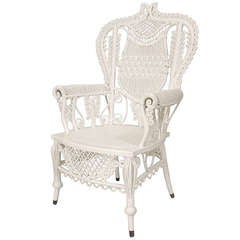 19th C. White Painted Salon Set Attributed to Heywood-Wakefield 10