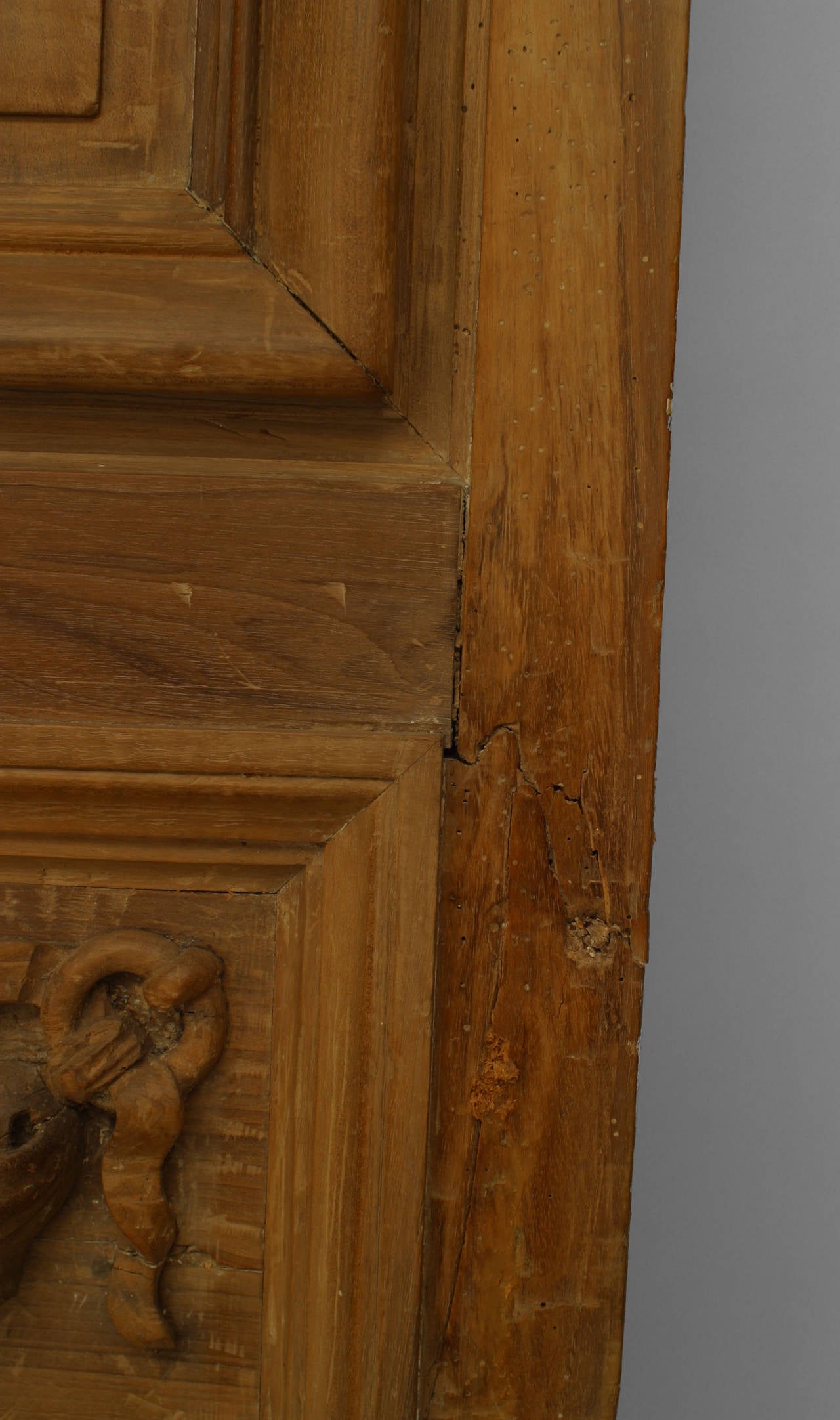 Pair of French Carved Wood Doors 3