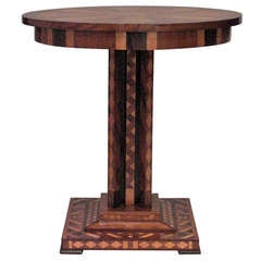 19th c. Biedermeier Inlaid Mahogany Center Table 19th c. Biedermeier Inlaid Mahogany Center Table