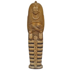 Egyptian Carved Sarcophagus Figure