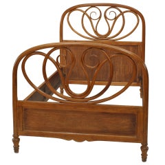 Maple Bentwood Twin Bed