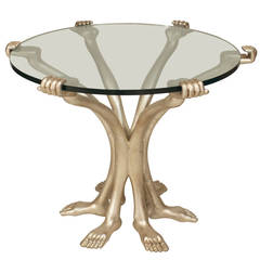 20th c. Mexican Surrealist End Table by Pedro Friedeberg 2