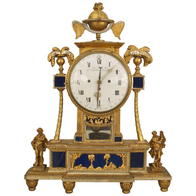 German Meissen Porcelain Clock For Sale at 1stDibs | porcelain clocks ...