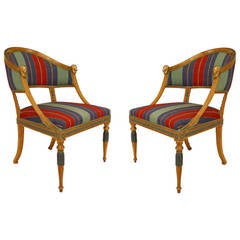 Pair of Late 18th or Early 19th c. Swedish Neoclassical Armchairs 8