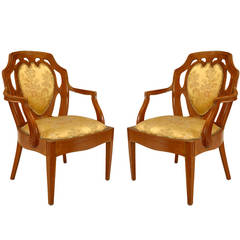 Pair of Turn of the Century Swedish Biedermeier Style Armchairs 5