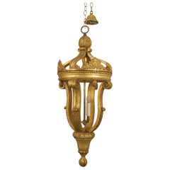 Italian Rococo Style Gilt Carved Lantern