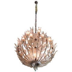 Ethereal 1940
s French Murano Glass 36 Light Chandelier