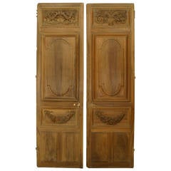 Pair of French Carved Wood Doors 4