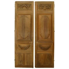 Pair of French Carved Wood Doors