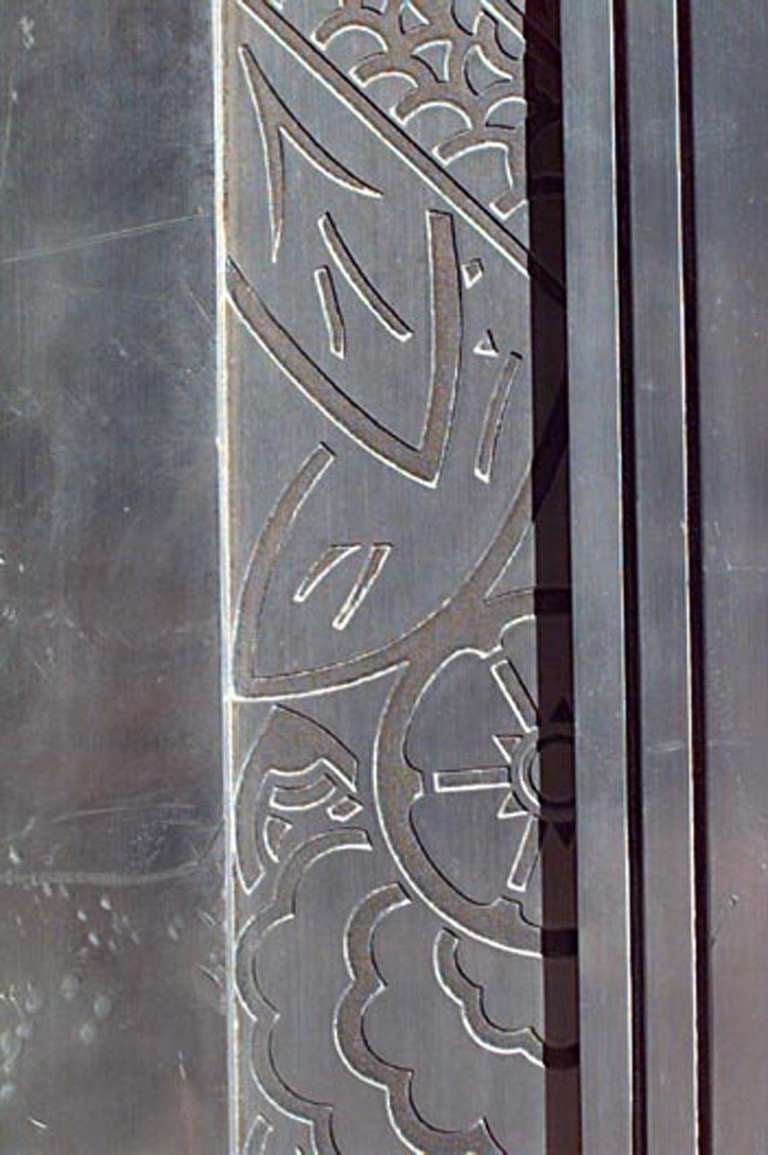 art deco steel doors