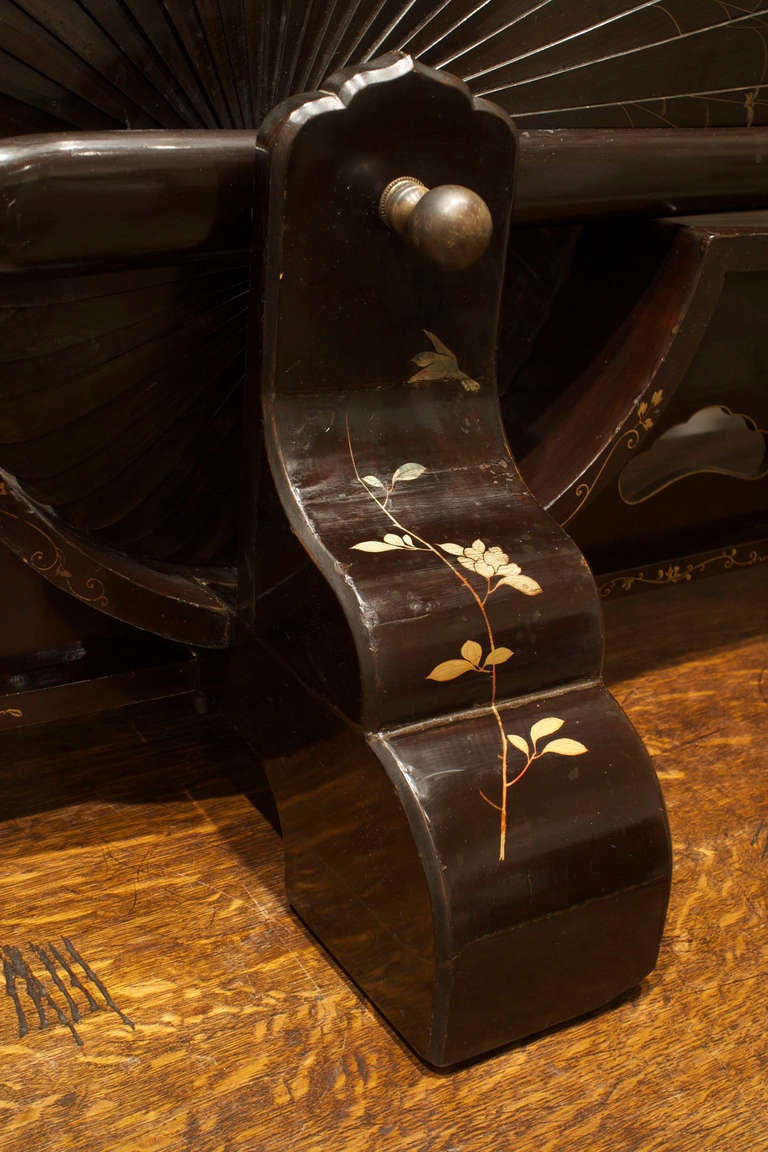 Japanese Monumental Folding Fan Floor Screen 1