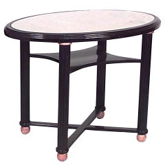 Austrian Biedermeier Style Ebonized Center Table