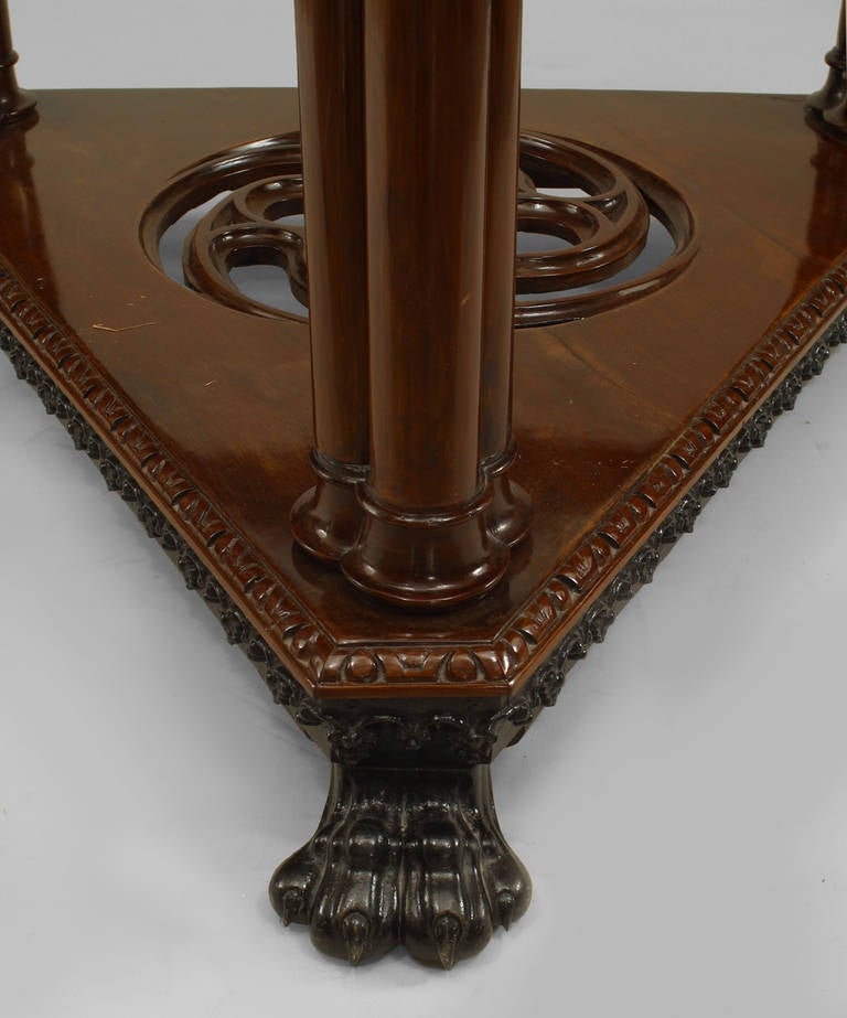 English Regency Mahogany Center Table For Sale 2