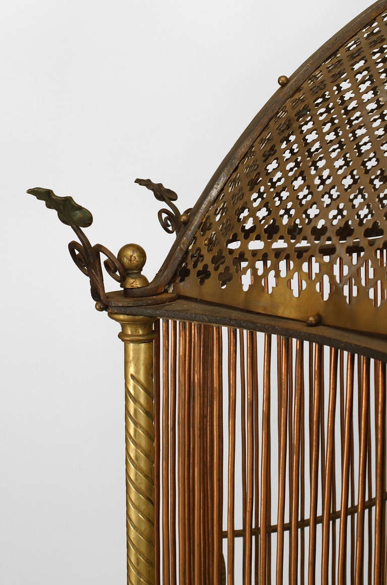 XIXe siècle Cage à oiseaux monumentale anglaise brevetée par Henry Jones Excellent état - En vente à New York, NY