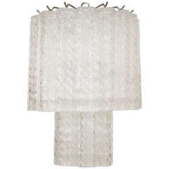 Mid-Century Austrian Tubular Glass Fringe Chandelier 8