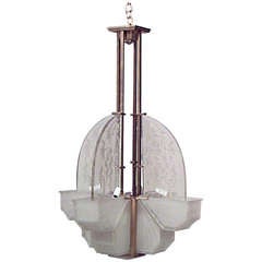 French Art Deco Chandelier by Atelier Vincent 12
