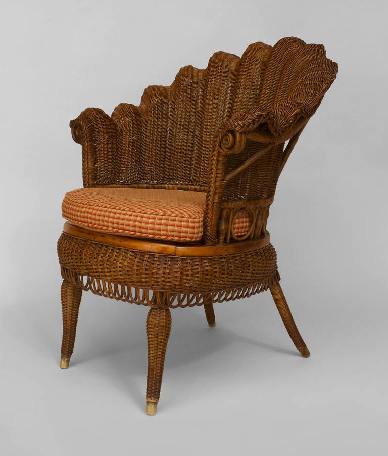 Sillón americano Shellback de Heywood Bros., c. 1890
