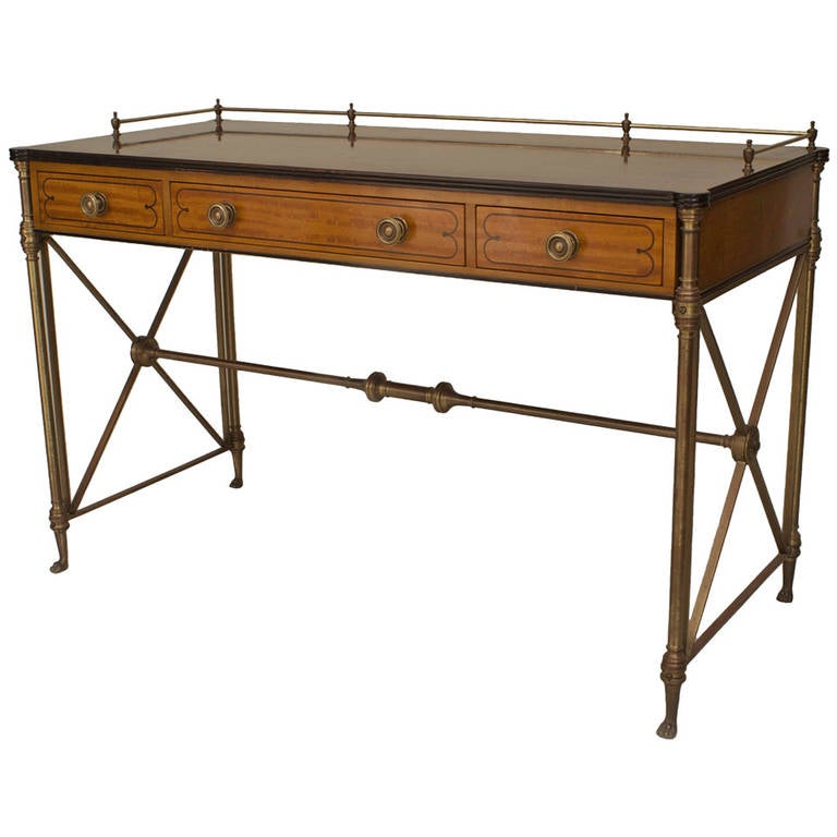 1940's French Charles X Desk by Kittinger For Sale at 1stDibs