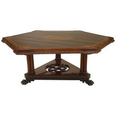 English Regency Mahogany Center Table