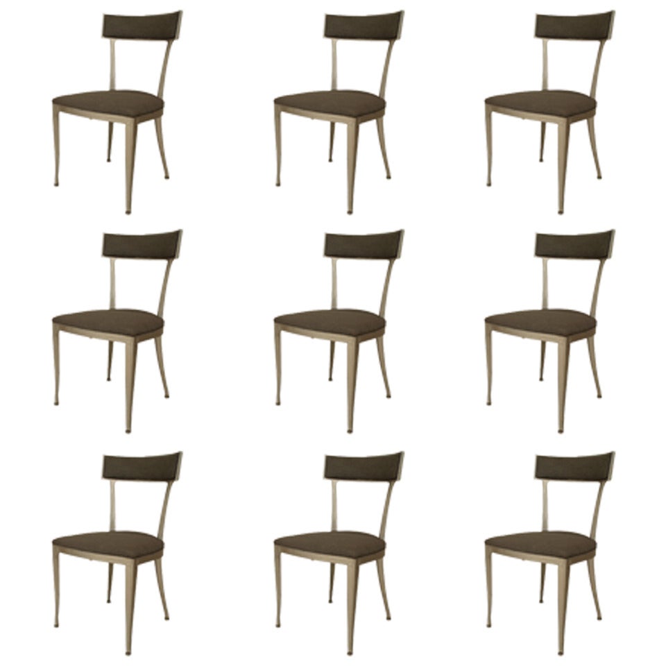 Set of 9 American Post-War Side Chairs