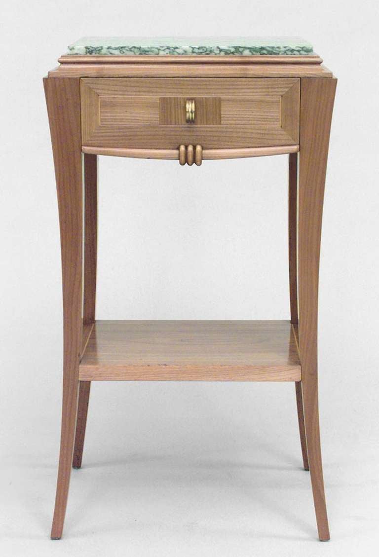 Pair of French Art Deco Cherrywood End Tables Attributed to Andre Frechet In Excellent Condition In New York, NY