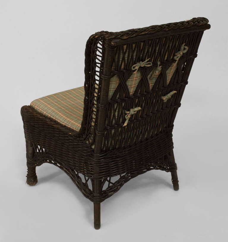 19th c. Upholstered Wicker Wingback Chair by Heywood-Wakefield at 1stdibs