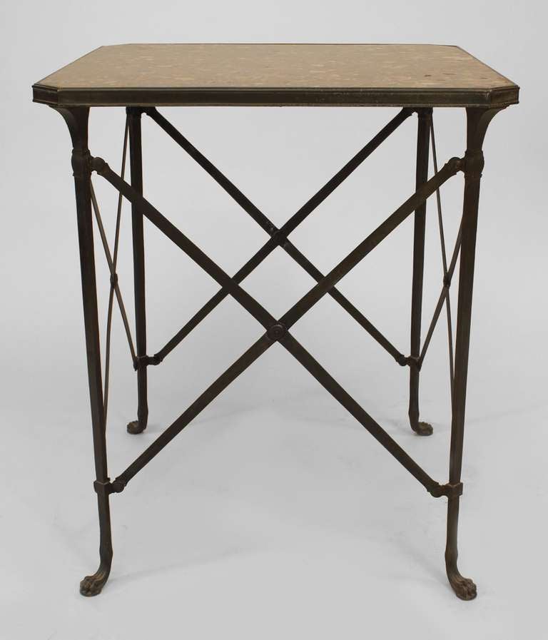 20th c. French Empire Style End Table In Excellent Condition For Sale In New York, NY