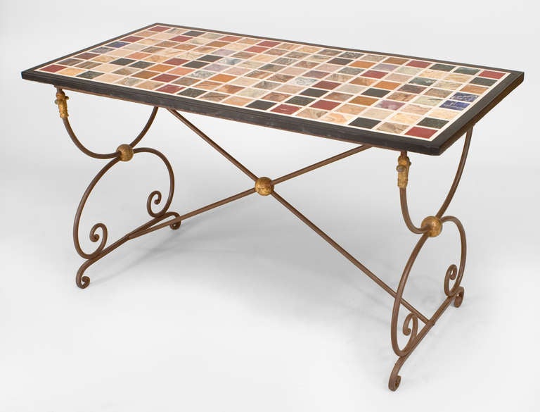 2 Italian Neo-Classic Marble End Tables In Good Condition For Sale In Queens, NY