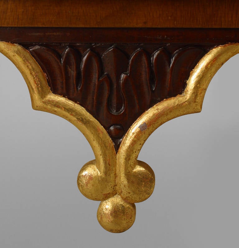 English Regency Style Mahogany Center Table For Sale 2