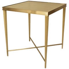 Contemporary American Gilt Eglomise End Table by Carole Gratale 4