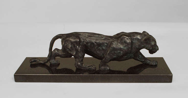 Turn of the Century French Cougar Sculpture