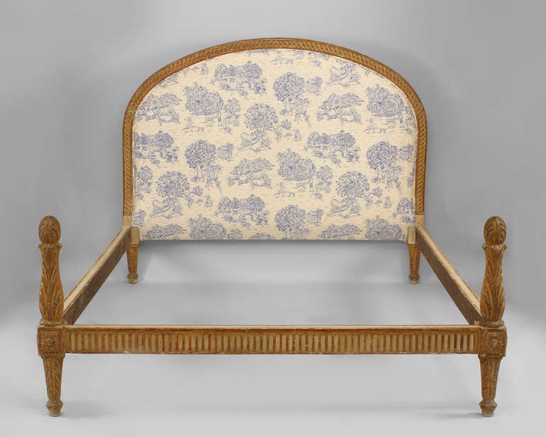 19th Century French Louis XVI Style Full Size Bed