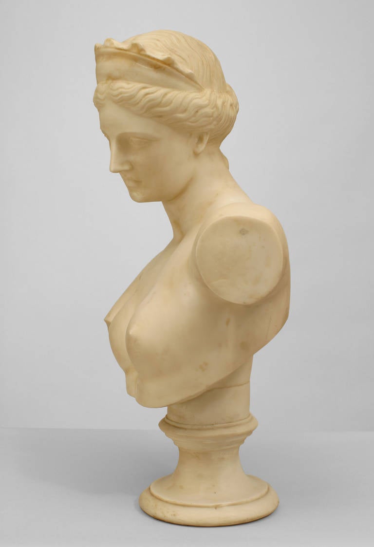 19th Century Turn of the Century Neoclassical Half-Length Bust For Sale