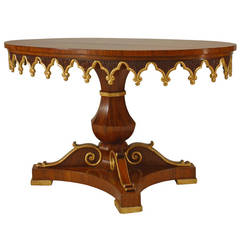 19th Century English Regency Gilt-Trimmed Mahogany Center Table 5