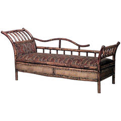 1860s English Bamboo Recamier 11