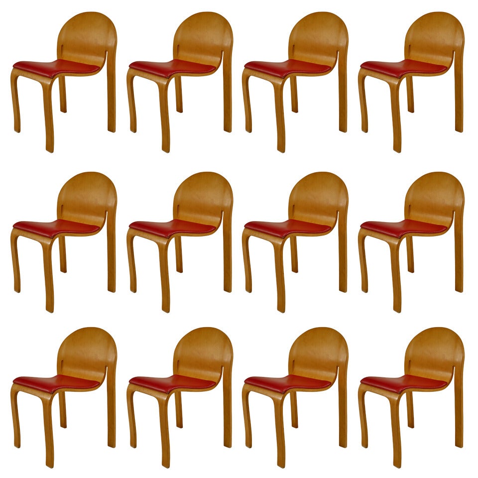 12 Mid-Century American Side Chairs by Peter Danko