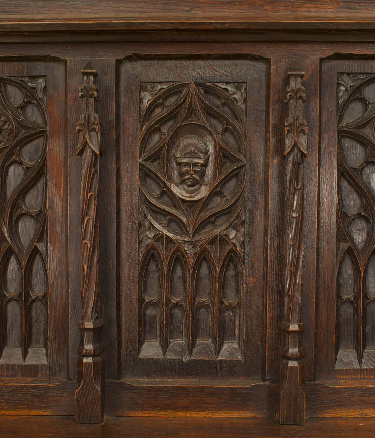 English Gothic Oak Altar For Sale 1