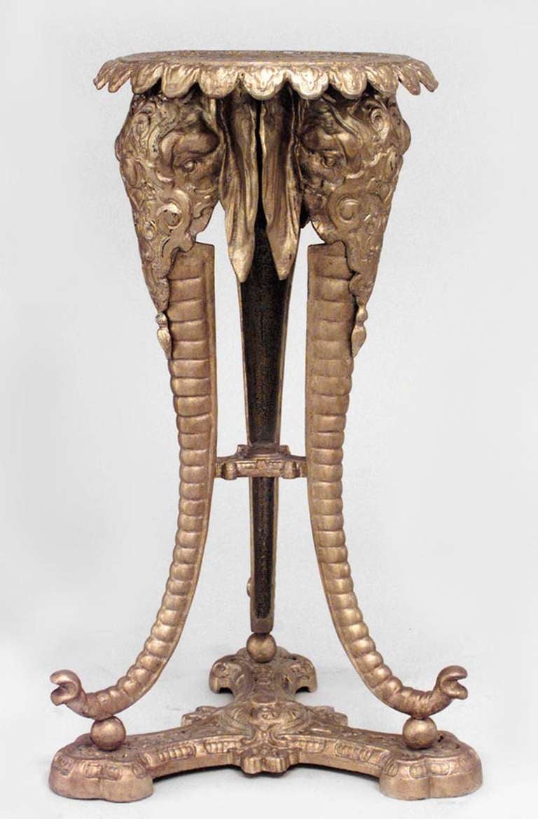 Paar englische Regency-Bronze-Elefantensockel aus der Zeit des Regency (Britisch) im Angebot