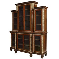 Important and Rare Anglo-Indian Breakfront Cabinet