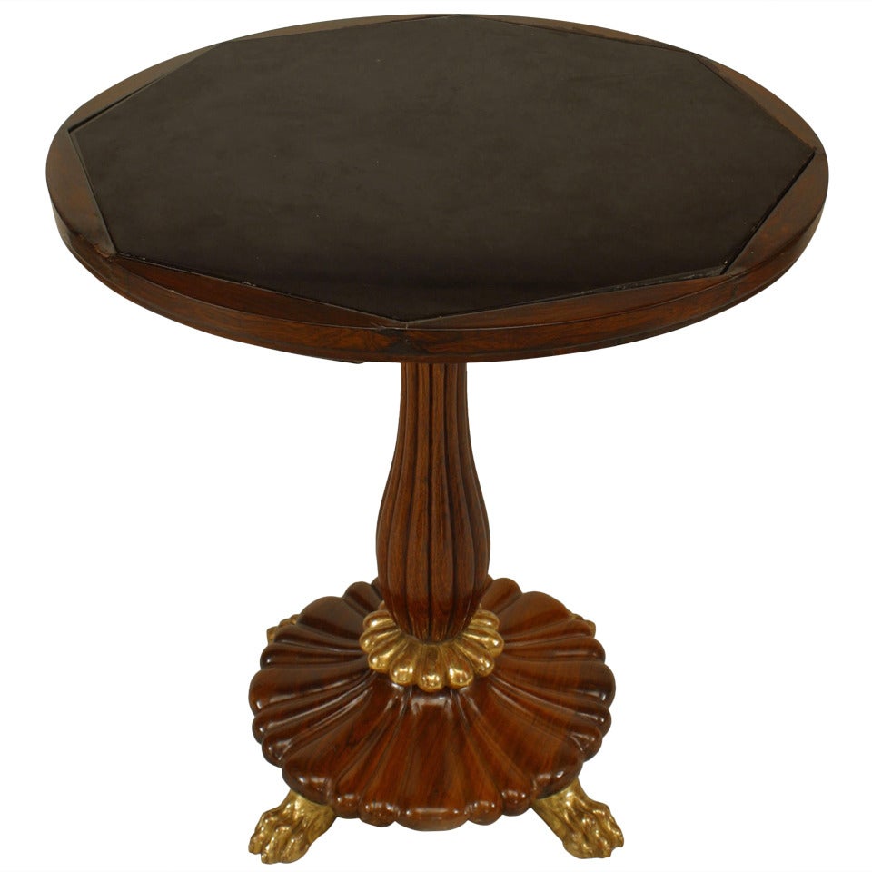 English Regency Rosewood and Gilt End Tables For Sale at 1stDibs