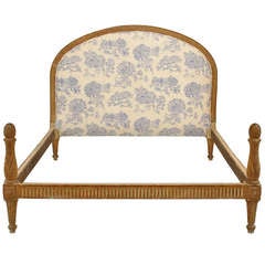 Antique 19th Century French Louis XVI Style Full Size Bed
