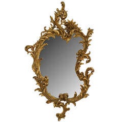 19th c. French Gilt Framed Wall Mirror