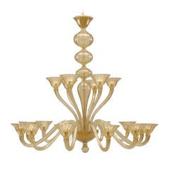 Italian 1950's Style "Sommerso" Chandelier by Seguso 8