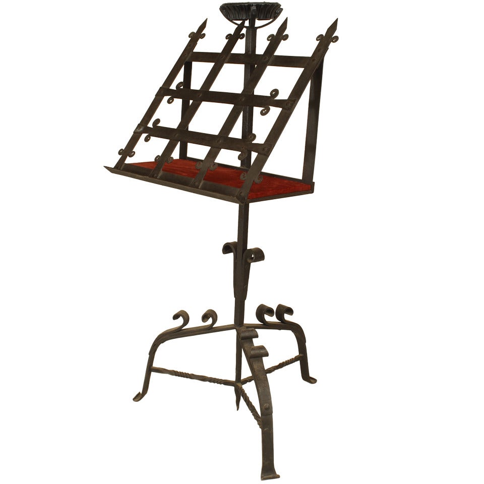 Gothic Revival Wrought Iron Lectern