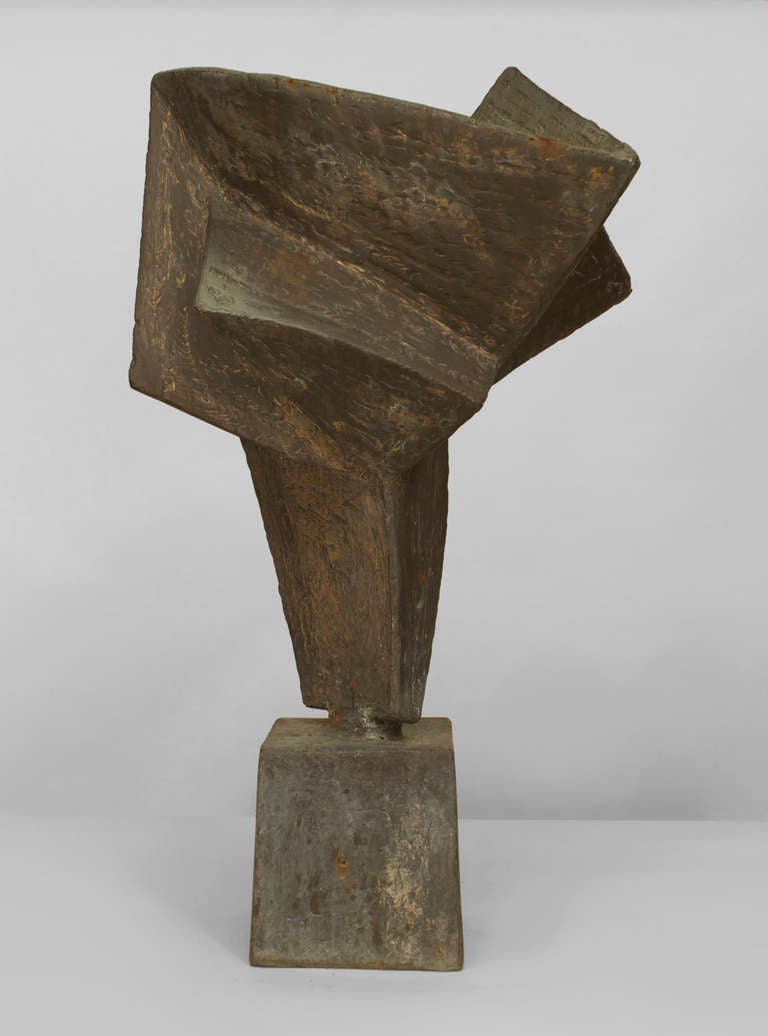 Mid-Century Modern Mid-Century American Abstract Welded Steel Sculpture