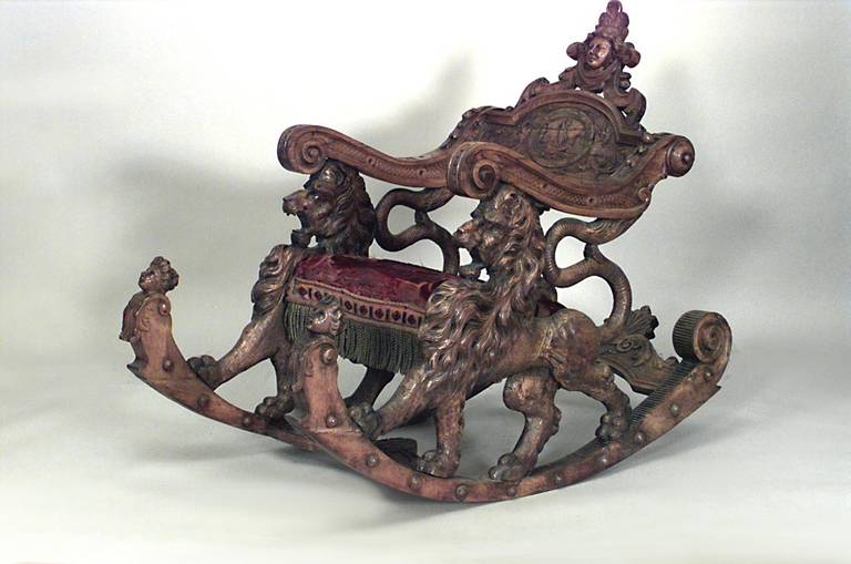 lion rocking chair