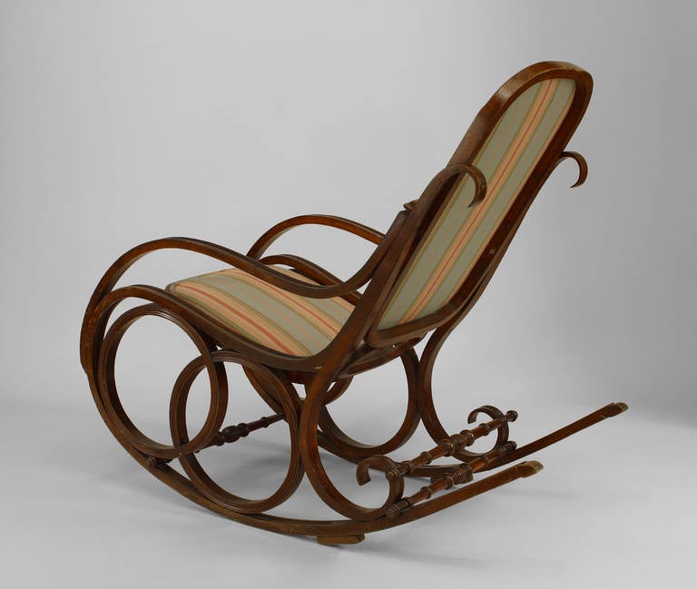 upholstered rocking chair vintage